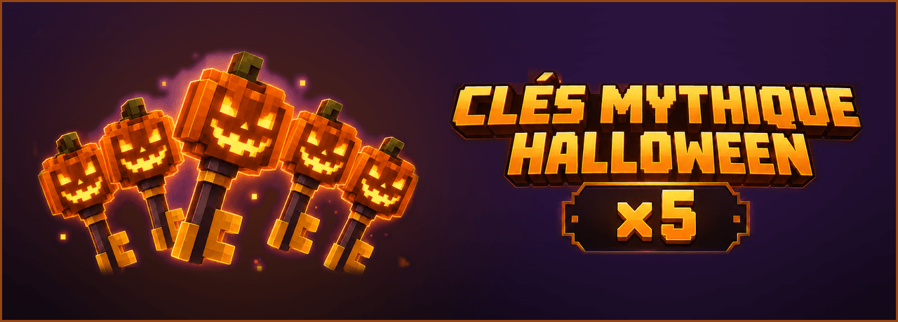 🎃 Clé Mythique Halloween (x5)